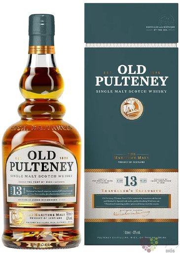 Old Pulteney aged 13 years Highland whisky  43% vol.  1.00 l