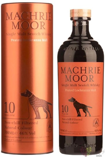 the Arran 10y Machrie Moor  aged 10 years peated single malt whisky  46% vol.  0.70 l