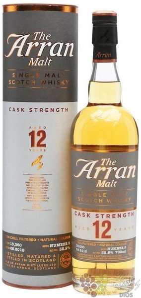 the Arran aged 12 years  Cask Strength batch.4  single malt Arran whisky  53.2% vol.  0.70 l