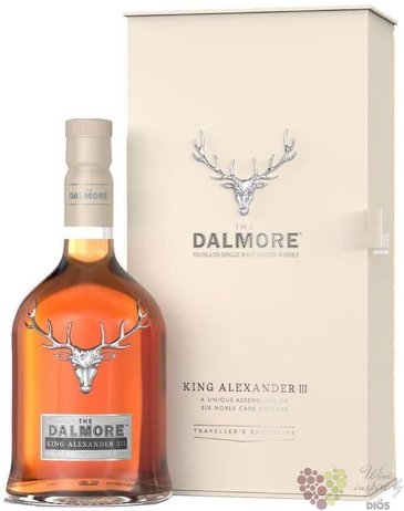 Dalmore „ King Alexander III. ” single malt Highland whisky  40% vol.  0.70 l