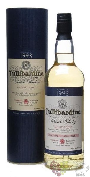 Tullibardine 1993 „ Vintage Collection ” single malt Highland whisky 40% vol. 0.70 l