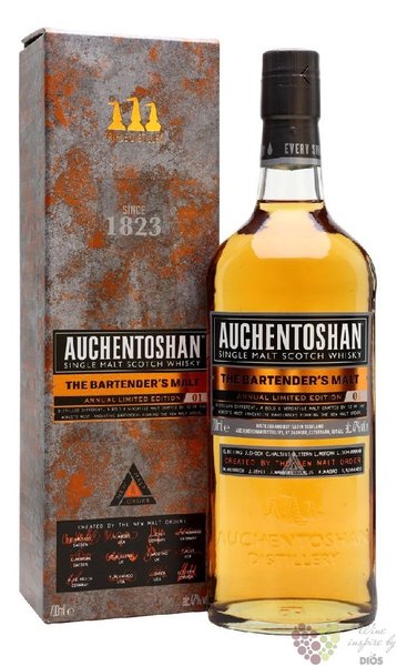 Auchentoshan „ Bartender´s malt annual ed.1 ” single malt Lowland whisky 47% vol.  0.70 l