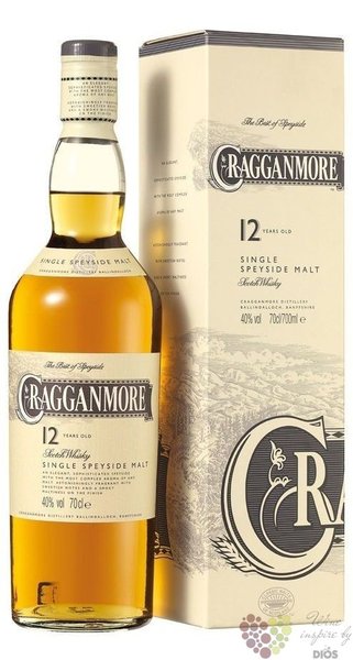 Cragganmore 12 years old Speyside whisky 40% vol.  0.70 l