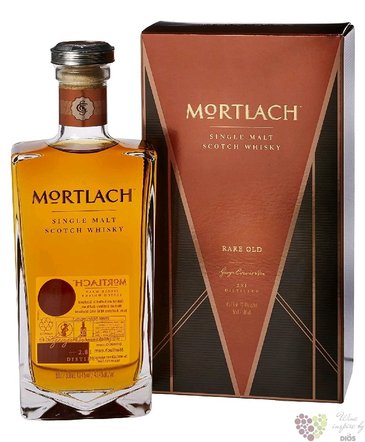 Mortlach „ Rare old ” single malt Speyside whisky 43.4% vol.  0.50 l