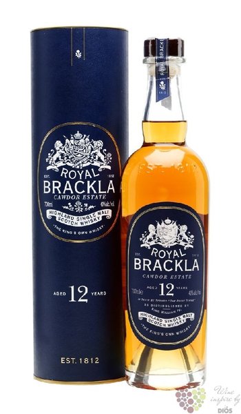 Royal Brackla aged 12 years Highland whisky 40% vol.  0.70 l