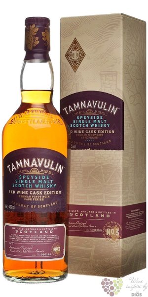 Tamnavulin „ Pinot Noir cask finish ” Speyside whisky 40% vol.  0.70 l
