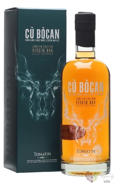 Tomatin „ Cu Bocan Virgin oak ” Speyside single malt whisky 46% vol.  0.70 l