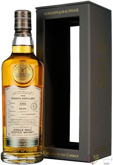 Tomatin 2002 „ Gordon &amp; MacPhail Connosseur choice ” Speyside whisky 58.4% vol. 0.70 l