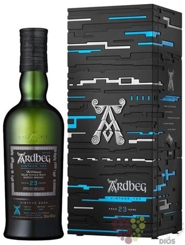 Ardbeg 2000 „ Vintage Y2K “ aged 23 years Islay whisky  46% vol.  0.70 l