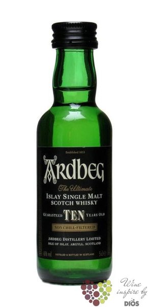 Ardbeg the Ultimate „ TEN “ aged 10 years Islay whisky 46% vol.  0.05 l