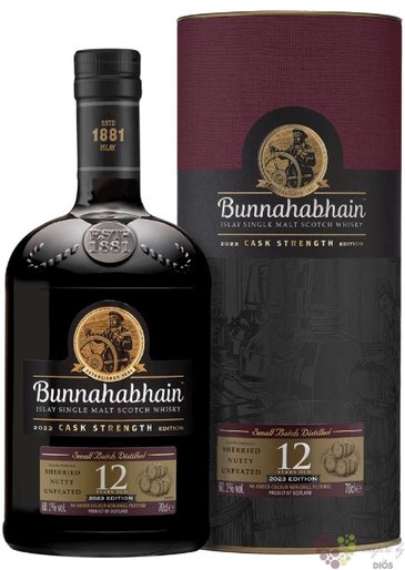 Bunnahabhain „ Cask Strength 2023 ” aged 12 years Islay whisky 60.1% vol.  0.70 l