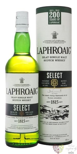 Laphroaig „ 200 anniversary edition Select ” single malt Islay whisky 40% vol.0.70 l