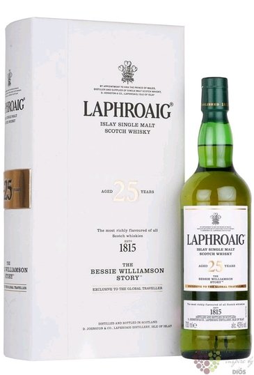 Laphroaig „ the Bessie Williamson Story Book b. 2020 ” aged 25 years Islay whisky 43% vol.  0.70 l
