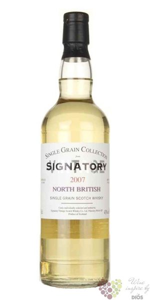North British 2007  Signatory  10 years old single grain Scotch whisky 43% vol.  0.70 l