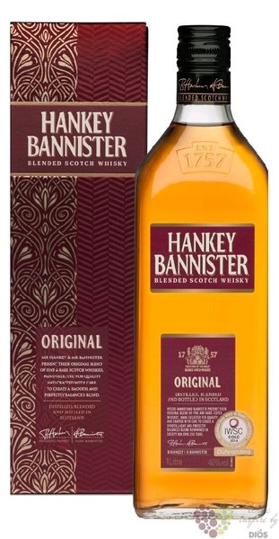 Hankey Bannister „ Original ” gift box blended Scotch whisky 40% vol.  1.00 l