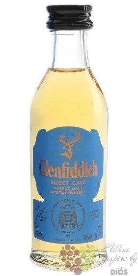 Glenfiddich cask collection  Select  single malt Speyside whisky 40% vol.  0.05 l