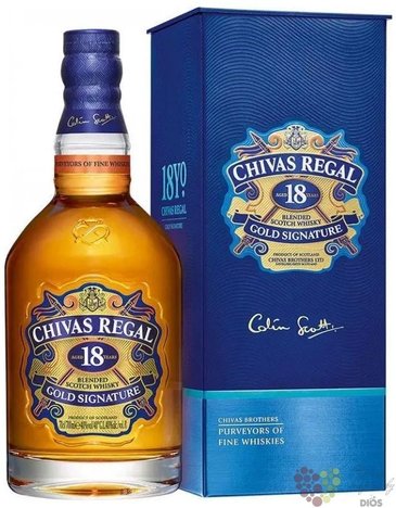Chivas Regal  Gold Signature  aged 18 years premium Scotch whisky 40% vol.   0.70 l