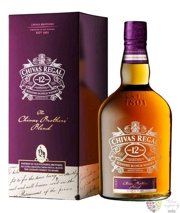 Chivas Regal  Brothers blend  aged 12 years metal box Scotch whisky 40% vol.1.00 l