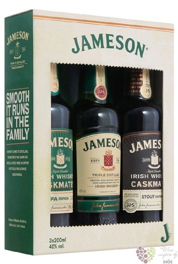 Jameson „ Trilogy ” set Irish whiskey 40% vol.  3x0.20 l