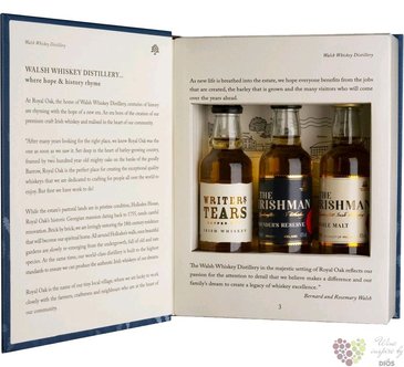 Welsh distillery „ the Book ” pot still Irish whiskey 3x0.05 l