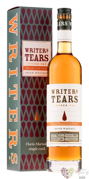 Writers tears „ Florio Marsala Cask Finish ” pot still &amp; single malt Irish whiskey 46% vol. 0.70