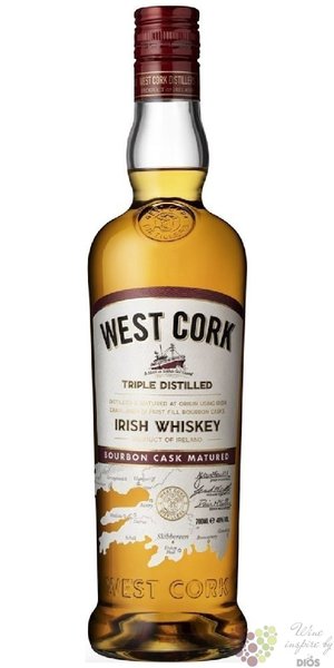 West Cork Blend  Bourbon cask  Irish whiskey 40% vol.  0.70 l