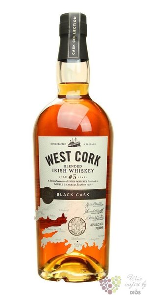 West Cork Blend  Black cask  Irish whiskey 40% vol.  0.70 l