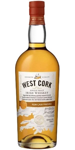 West Cork  Rum cask Collection  Single malt Irish whisky 43% vol. 0.70 l