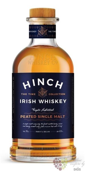 Hinch „ Peated ” single malt Irish whisky 43% vol.  0.70 l