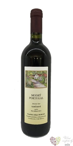 Modr Portugal 2016 jakostn vno odrdov z vinastv Ing. Frantiek &amp; Hana Mdlovi  0.75 l