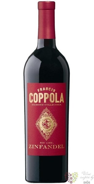 Zinfandel „ Red label Diamond collection ” 2022 Sonoma county Ava F.F.Coppola  0.75 l
