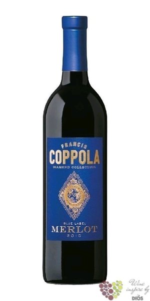 Merlot  Diamond collection Blue label   2018 Central coast Ava Coppola   0.75 l