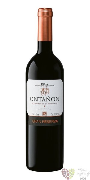 Rioja tinto Gran reserva DOCa 2011 bodegas Ontaon  0.75 l