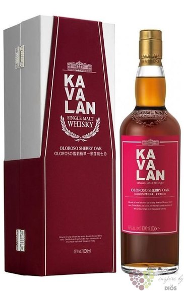 Kavalan „ Sherry oak ” single malt Taiwanese whisky 46% vol.    0.70 l