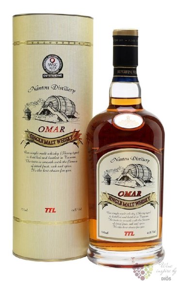 Omar  Sherry cask  single malt Taiwanese whisky by Nantou 46% vol.  0.70 l