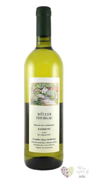 Muller Thurgau 2016 kabinet vinastv Ing. Frantiek &amp; Hana Mdlovi  0.75 l