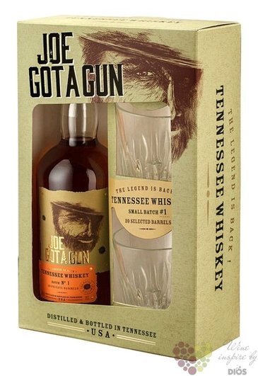 Joe Got a Gun gift set Tennessee Straight whisky 40% vol.  0.70 l