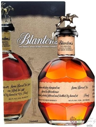 Blantons „ Original ” single barrel Kentucky bourbon 46.5% vol.  0.70 l