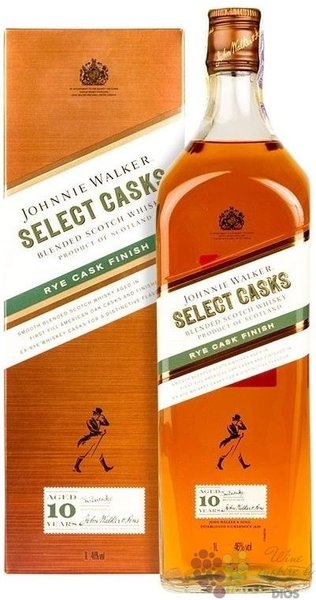 Johnnie Walker  Select casks rye  aged 10 years Scotch whisky  46% vol.  1.00 l