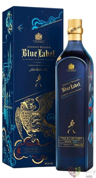 Johnnie Walker Blue label „ Year of the Tiger 2022 ” premium Scotch whisky 40% vol.  0.70 l