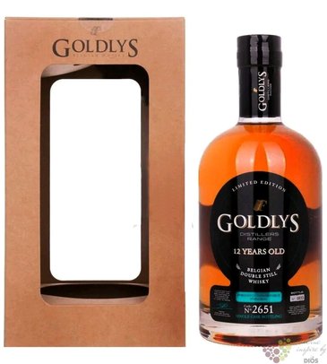 Goldlys „ PX cask 2651 ” aged 12 years Belgian single malt whisky 43% vol.  0.70 l