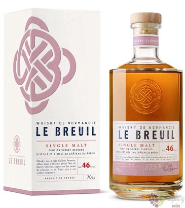 le Breuil  Sherry Oloroso cask  single malt French whisky 46% vol. 0.70 l