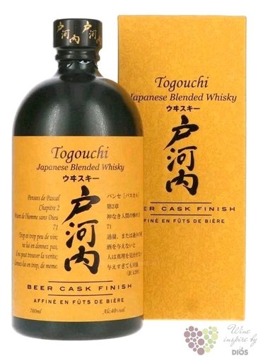 Togouchi „ Beer cask ” blended Japanese whisky 40% vol. 0.70 l