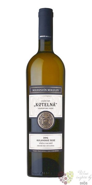 Rulandské šedé Kotelná „ Traditional line ” 2015 výběr z hroznů Mikrosvín  0.75l