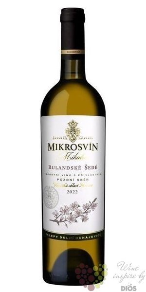 Rulandsk ed  Flower line  2022 pozdn sbr Mikrosvn Mikulov  0.75 l