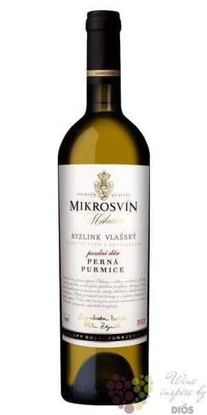 Ryzlink vlask Traditional line  Purmice  2021 pozdn sbr Mikrosvn  0.75 l