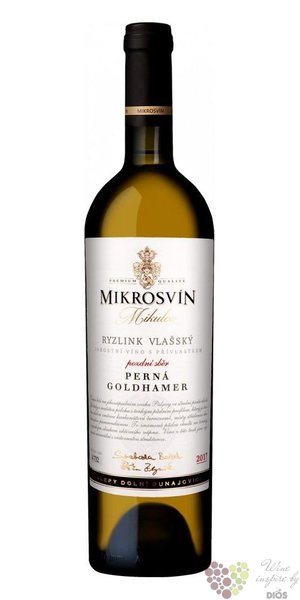 Ryzlink vlask Traditional line  Goldhamer  2020 pozdn sbr Mikrosvn  0.75l