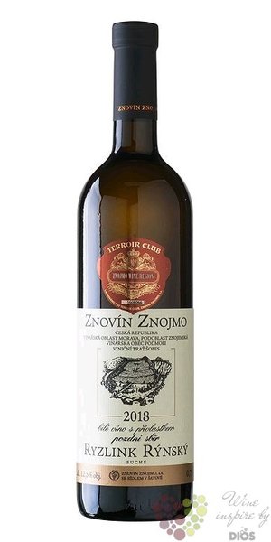 Ryzlink rnsk obes  Terroir club  2022 vbr z hrozn Znovn Znojmo  0.75 l
